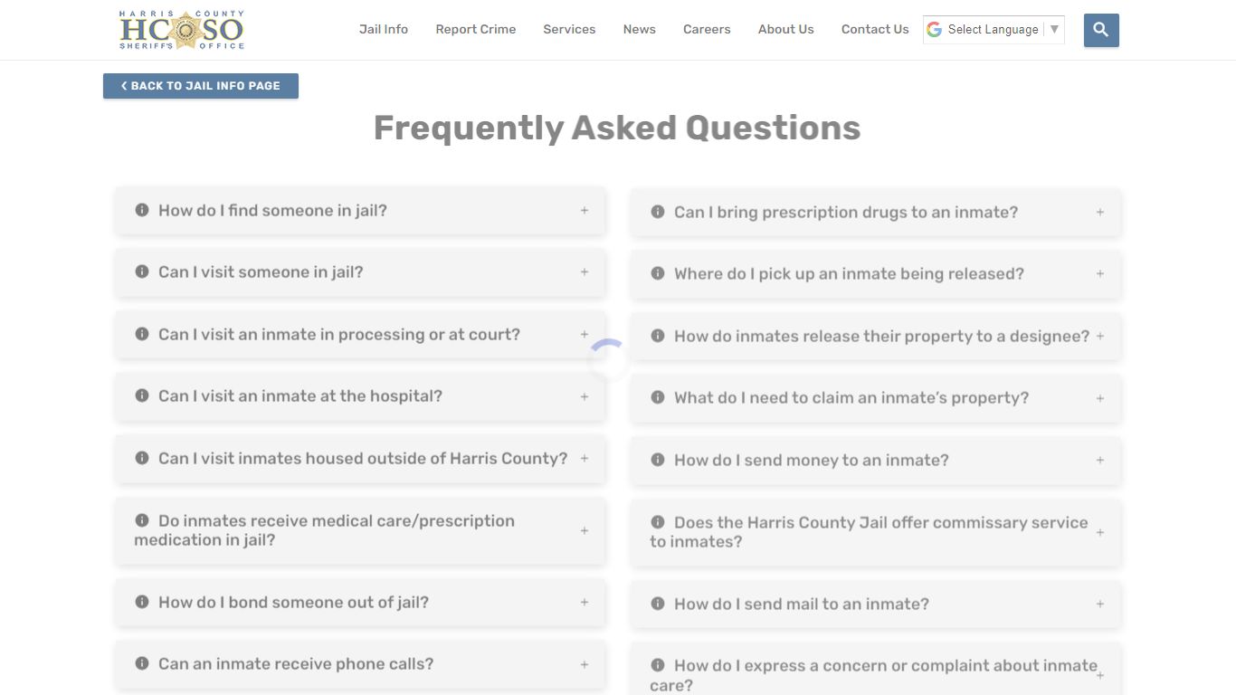 Frequently Asked Questions - Harris County Sheriff's Office